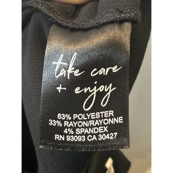 Nic + Zoe Avenue Side Slit Straight Pants Women’s Size 14 Black Onyx - Picture 8 of 9